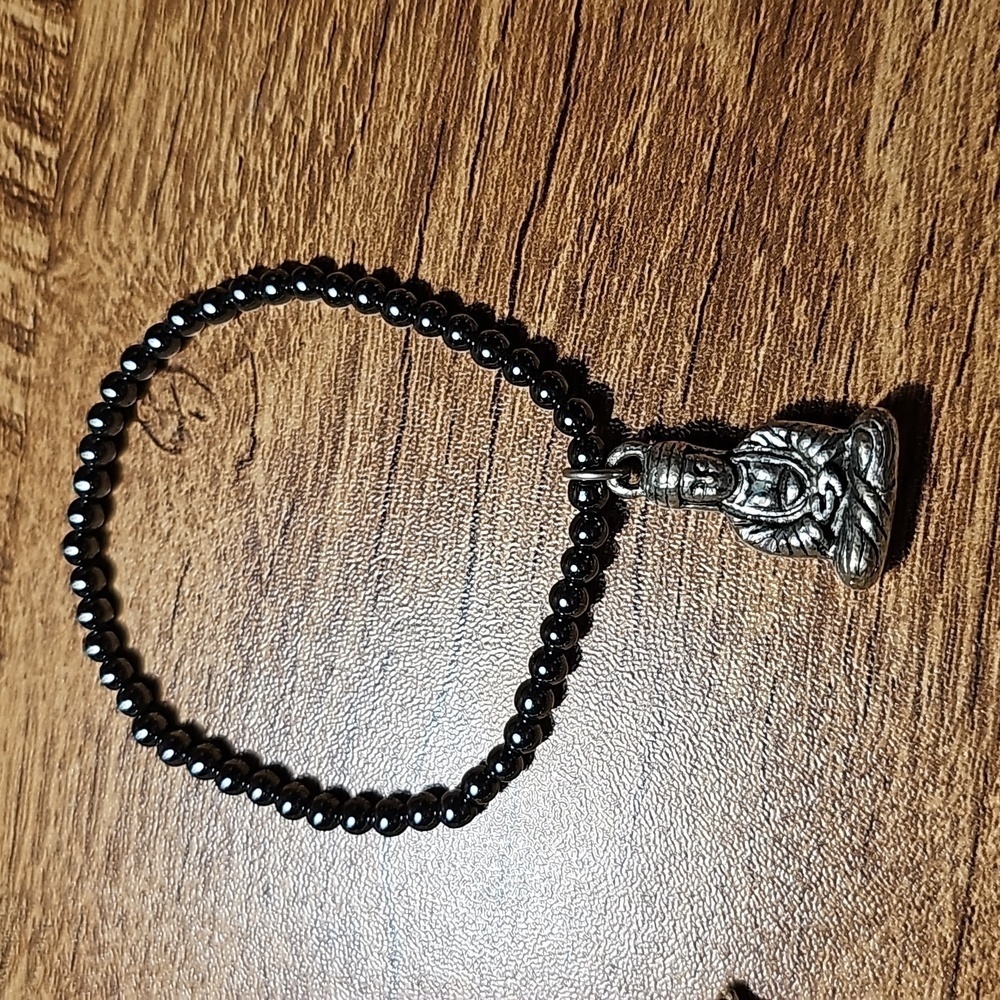 Stretch Buddha Ball Chain Bracelet